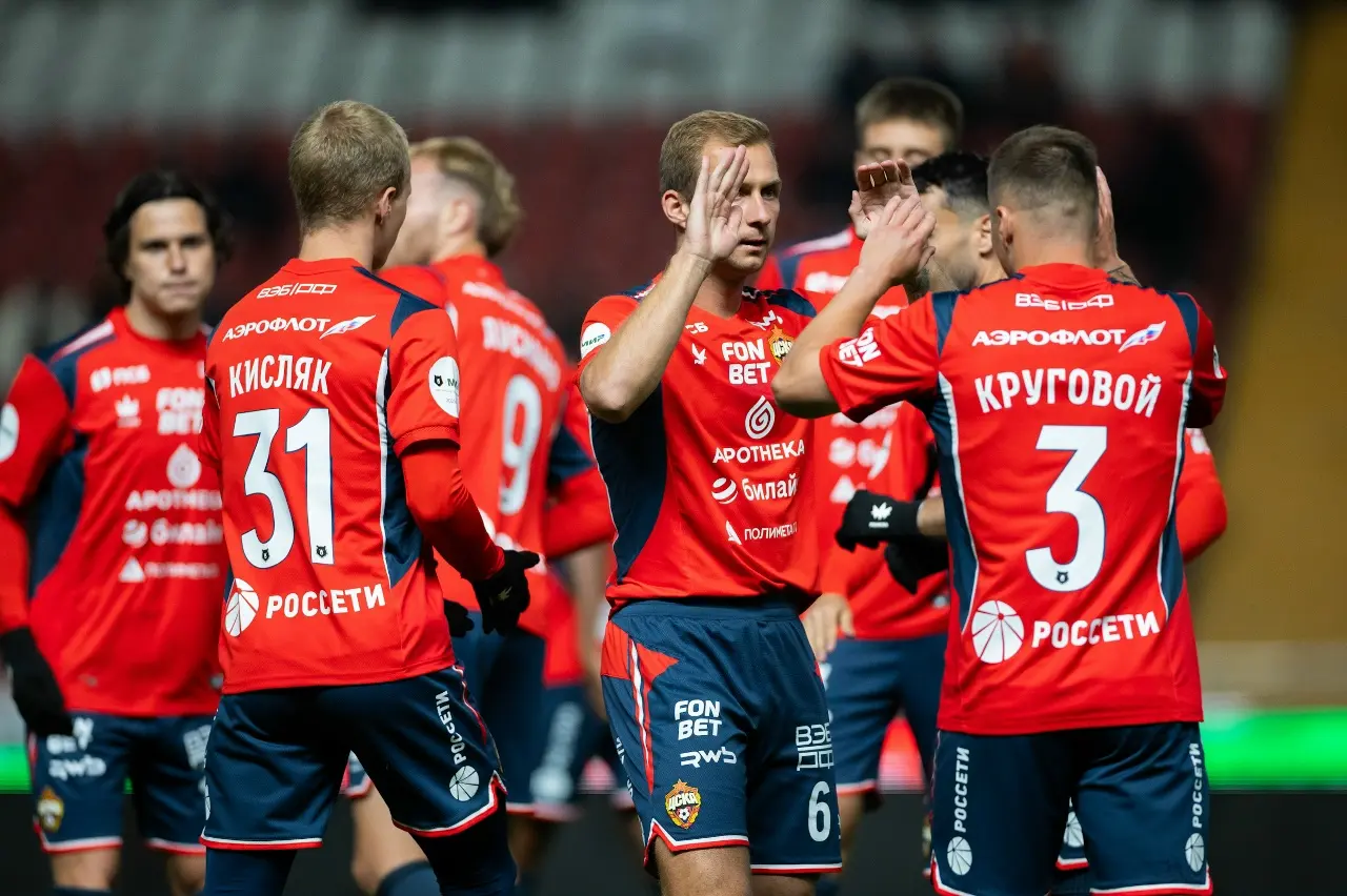 ЦСКА в большинстве победил «Краснодар» в первом матче 1/2 финала Кубка России Пути РПЛ